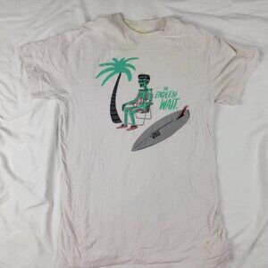 Vans The Endless Wait Graphic Tee Adults Small White Short Sleeve Shirt